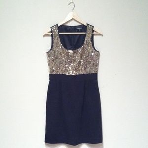 Gianni Bini Gold Sequin Cocktail Dress